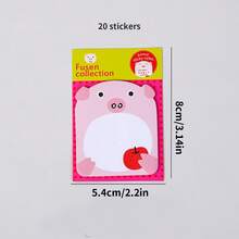 20 Sheets Animal - Shaped Sticky Notes, Cute Creative Memo Pads, Cartoon Stickers For Student Gifts - Multicolor - View 11