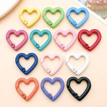 2pcs 21x22mm Mixed Heart Shaped Metal Findings DIY Bracelet Necklace Earring Components For Crafts Jewelry Making Supplies - Multicolor - View 12