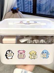 50PCS Funny Encouragement Animal Stickers, Adult Affirmation Stickers, Cute Cartoon Inspirational Companions, Suitable For Water Bottles, Laptops, Mobile Phones, Aesthetic Diary Stickers, Letters, Waterproof Stickers - Multicolor - View 11