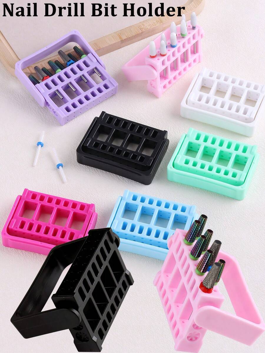 16 Hole Polishing Head Placement Rack, Polishing Head Display Bracket That Can Be Flipped And Adjusted, Polishing Head Display Rack - Multicolor - View 1