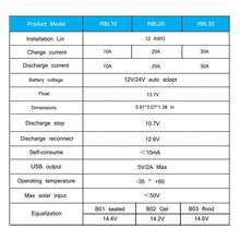 Y&H チャージコントローラー 12V/24V ソーラーチャージャー充電コントローラー 電流ディスプレイ液晶 負荷タイマー、過負荷保護、多機能調整機能などの保護機能を備えたデュアル USB ポート 家の積載量 庭の街灯 キャンピングカー 鉛蓄電池およびリチウムイオン電池に対応 - ブルー-RBL-10A - チェックする 5