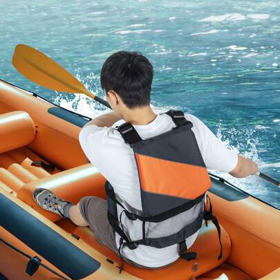 Life Vest For Watersports (PFD), Life Jacket With Waterproof Nylon & 80N Buoyancy, Life Vest/Jacket For Any Water Activity-Fishing, Kayaking, Surfing And More, Men And Women S