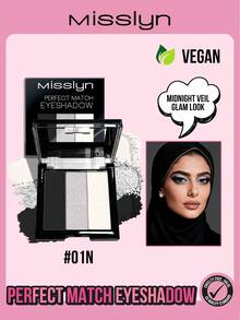مجموعة ظلال عيون MISSLYN 1 قطعة ب- 3 ألوان متناسقة تماماً: عالية الصبغة، مطفية ولامعة براقة. قوام متعدد الأبعاد، ناعم عند التطبيق وسهل الدمج. مثالية لموضة الشتاء Y2K، ضرورية لعيد الحب أو رأس السنة - 01 ن - مشاهدة 2