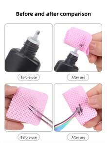 10/100/200个装粉色泡沫趾套 - 适用于美甲、修脚和美甲艺术，无异味指甲油配件，舒适的泡沫指套，返校礼物 - 粉色 - 查看 4