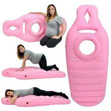 Inflatable Pillow Pregnancy Waterproof Maternity Bed Durable Foldable Mattress - Pink - View 2