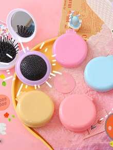 1/3/5pcs Creative Dual-Use Foldable Portable Inflatable Hair Brush Comb - Multicolor - View 3