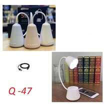 OISE ART STORE Lampada Tavolo Led Musica 5in1 Multifunzionale Pieghevole Ricaricabile Usb Q-47 - - Multicolore - Visualizzare 3