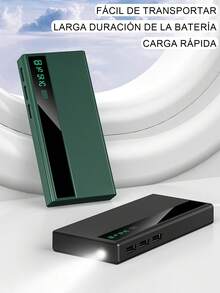 4 piezas 20000mAh capacidad banco de energía carga rápida Mini 4 cables batería externa portátil para iPhone Android tipo C USB - Multicolor (4 piezas) - Ver 3