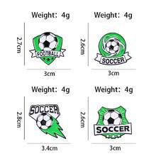 4pcs World Cup Themed Metal Alloy Brooch Pins, With Safety Pin Design, Suitable For Decorating Jackets, Scarves, Hats, Backpacks To Show Team Support, Essential For Match Viewing Parties - Multicolor - View 6
