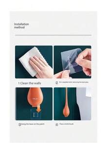 Modern Flexible Silicone Toilet Caspa For Home 2025 Silicone Toilet Wand Bowl Brush And Holder Cleaning Set Wall Mounted Rubber Bathroom Toilet Scrubber Bowl Cleaner Brushes With Dispenser (Green) - Multicolor - View 5