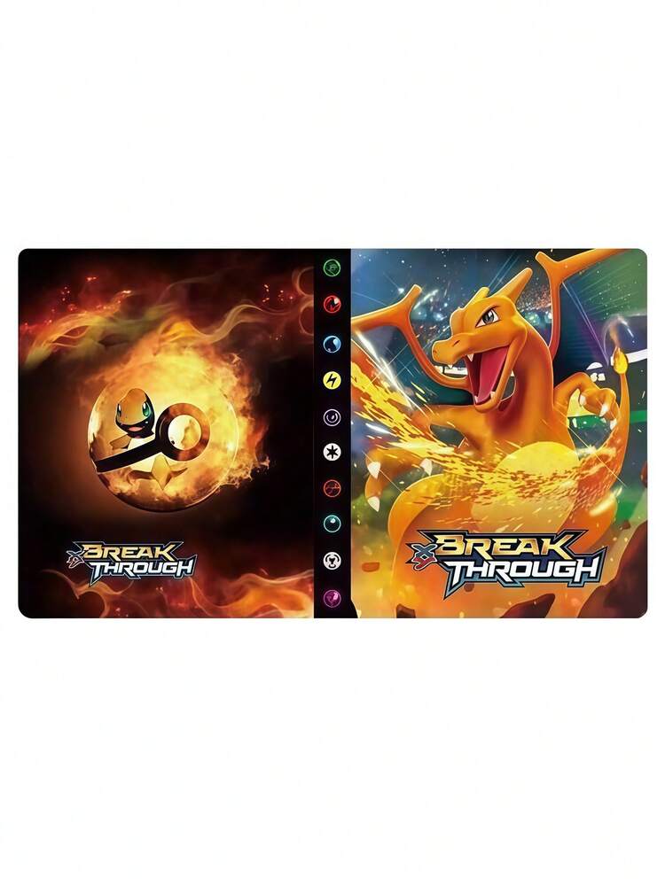 Album de rangement pour cartes Pokémon, étui de collection de cartes à 4 pochettes, album pouvant contenir jusqu'à 240 cartes variées - Multicolore - Voir 16