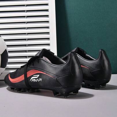 1 Pair Unisex Football/Soccer Shoes For Match & Training, Low-Top, Soft Outsole For Outdoor Grass Field, Professional Traction Sports Shoes, AG Studs, FG Cleats, Lightweight High-Performance Soccer Boots, Factory Direct, Multiple Colors Available