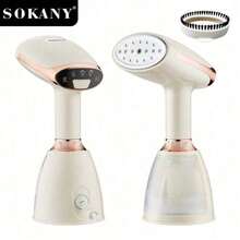 Bàn ủi hơi nước cầm tay đa năng SOKANY 12003, công suất cao 1500W, làm nóng nhanh, dung tích lớn 260ml, ủi 360° mọi hướng, màn hình LED và mặt bàn bằng thép không gỉ, dễ dàng ủi cổ áo và cúc áo, thiết bị gia dụng thiết yếu cho các chuyên gia kinh doanh và gia đình. - Xem 6