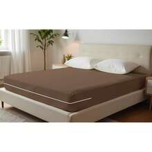 Double Gel Knit Mattress Cover With Zipper - 灰色 - 查看 3