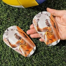 2pcs Mini Football Shin Pad Non-Slip Shock Absorbing Leg Protector Men Women Thicken Lightweight Soccer Training Shin Guard - Multicolor - View 2
