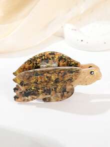 1个可爱创意海龟爪鲨鱼爪发夹，女士适用 - 彩色 - 查看 7