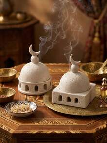 Luxury Resin Mosque Incense Burner, Essential For And Eid, Home Decor, Best Gift For Family And Friends, Accessories, Eid, Eid Distribution, Decor, Decorations - Multicolor - View 4
