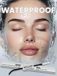 RITALASH Lash Bond Seal 2-IN-1 Power, Strong Hold, Waterproof For Flawless Lashes For Lash Clusters Long-Lasting For Sensitive Eyes Pool-Proof Rainy Day Proof - Black - View 9
