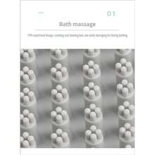 Pet Bath Brush, Dog Massage Brush, Cat Hair Removal Gloves, Pet Grooming Tools, Silicone Pet Brush, TPR Soft Bristle Brush, Adjustable Wrist Strap, Gentle Combing, Hair Cleaning, Bath Brush, Dog And Cat Hair Removal Device, Bath Time, Pet Hair Care, Skin-Friendly. - Multicolor - View 3