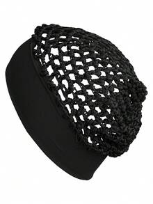 1pc Wig Cap, Double-Sided Wig Cap - Black - View 1