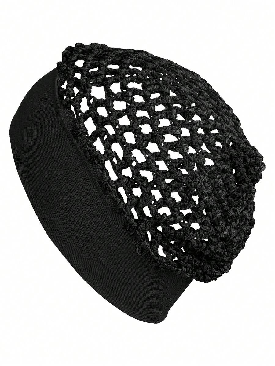 1pc Wig Cap, Double-Sided Wig Cap - Black - View 1