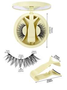 MAGEFY 1 Set magnetische Wimpern mit Applikator, kein Kleber & kein Make-up Entferner nötig, natürliche vernetzte Full Lash Extension, weich & tragbar, Augen Schönheit verbessern, leicht & nicht reizend, wiederverwendbar täglich, Katzenaugen & 3D Kunstmink Wimpern, elegantes Geschenk, Essentials für Sommerreisen, Strandurlaub, Camping - Natürliche Wimpern - Übersicht 7