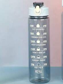 1个2000毫升或750毫升透明塑料水瓶，印有标语，室内/室外运动水瓶 - 彩色 - 查看 20