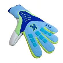 1 Pair Adult Goalkeeper Gloves, Slip-Resistant Training Gloves With Finger Protection For Goalkeepers - Blue - View 5