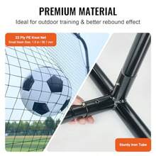 Superior Bronz Soccer Rebound Trainer Iron Soccer Training Equipment Sports Football Rebounder Wall Double-Sided Rebounding Net Easy Assembly Perfect For Backyard Practicing Solo Training Passing - Black - View 3