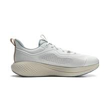 LI-NING SOFT GO 3 Men's Casual Sneakers, Reflective Soft Comfort Walking Shoes AGLW001 - Creamy Gray/Still Gray - View 4
