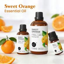 EVOKE OCCU Sweet Orange Essential Oil, Uplifting Bright Citrus Scent, For Cleaning & Air Purify, 10mL/30mL/100mL Orange Oil For Stress Relief Diffuser Bath Massage DIY Candle Soap Making - Sweet Orange - View 2