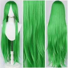 Karida 60cm/24inch Extra Long Straight Synthetic Hair Wig With Bangs, Colorful, Suitable For Daily Use, Cosplay, Halloween, Christmas, St. Patrick's Day And Other Costume Parties - Multicolor - View 149