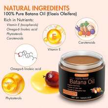 Hair Oil, 100% Natural Extract, Unrefined Organic Batana Oil For Hair Care. Used To Enhance Hair Quality, Make Hair Soft And Shiny, Reduce Dryness And Frizz, Suitable For Both Men And Women - Đen - Xem 4