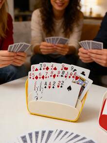 Hộp đựng bài bằng nhựa, thao tác bằng một tay không cần giữ, thiết kế nghiêng bền chắc chống trượt, thích hợp cho các trò chơi bài, tiệc poker, đêm chơi game gia đình, có thể chứa đến 40 lá bài, áp dụng cho Canasta, đạo cụ trò chơi tiệc tùng, Poker và các trò chơi khác, phụ kiện lý tưởng cho các trò chơi trên bàn và khi đi du lịch. - Nhiều màu - Xem 2