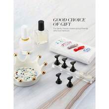 Nail Stand For Press On Nails Display, Magnetic Fake Nails Holder For Painting Nails Practices, Beginner Acrylic Nail Art Kit Accessories, Nail Salon Equipment And Decor,Nail Supplies,Nail Tools,Nail Art Tools,Back To School,Nails,Nail Tools For Press On Nails - Hồng - Xem 8