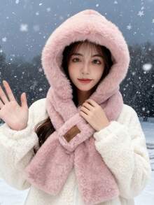 1/2pcs Unisex Autumn/Winter Warm Thermal Lined Beanie Hat, Versatile Knit Cap Suitable For Daily Wear, Hiking, Etc. - H - View 17