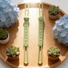 Pacifier Clip Silicone Pacifier Leash, Cat Style, One-Piece Pacifier Clip, Stroller & Crib Hanging Strap, No Clips - Multicolor - View 4