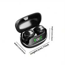 迷你TWS无线运动睡眠音乐耳机，带LED数字电量显示，兼容所有智能手机 - 彩色 - 查看 8