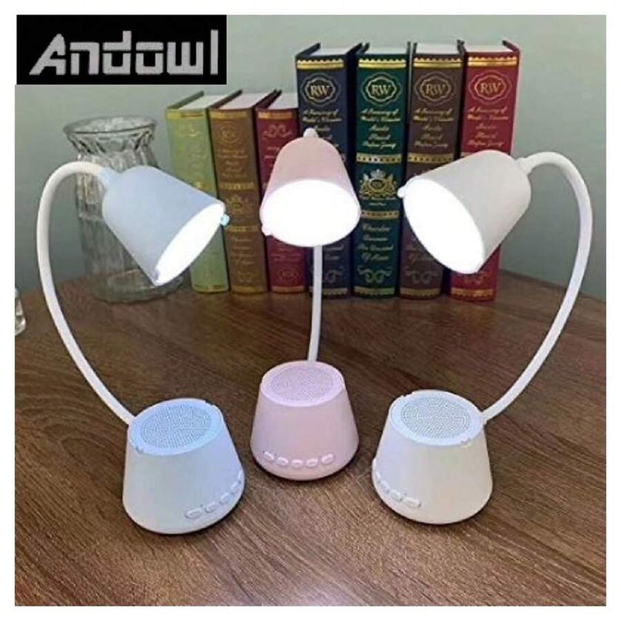 OISE ART STORE Lampada Tavolo Led Musica 5in1 Multifunzionale Pieghevole Ricaricabile Usb Q-47 - - Multicolore - Visualizzare 1