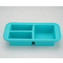 With Lid Silicone Freezing Mold Food Storage Box, Extra Large Silicone Ice Cube Tray, Food Preservation Box - Cadet Blue - View 8