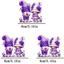 1pc/2pcs/3pcs Vivid Purple Dwarf Patch Durable Heat Transfer Stickers, For DIY T-Shirts, Sweatshirts, Jeans, Hoodies, Backpacks, Jackets, Handbags, Pillows - 3PCS-s - View 2