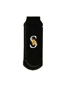 Espejo de maquillaje plegable 2 en 1 negro - Impreso con patrón de girasol y baya; Iniciales A-Z, esencial de belleza y viaje moderno, espejo de maquillaje con peine plegable, ideal para viajes y uso al aire libre, peine de doble propósito con cojín de aire y peine de masaje del cuero cabelludo. Para peluquería, salón de belleza, productos para el cabello, cuidado del cabello, accesorios para el cabello, kit de herramientas para el cabello, kit de herramientas para el cabello para peluquería, salón de belleza, hogar, viaje esencial - Multicolor - Ver 14