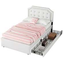 Freestanding Bathroom Vanity Unit 76 X 46 X 83.5 Cm With Integrated Sink, Vanity Unit, Fully Lacquered Finish, Door Shelf, Three Soft-Close Drawers, Integrated Ceramic Sink - Light Beige - View 5