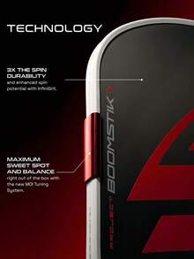 1pc T700 Carbon Fiber Pickleball Paddle With Cover - Monocoque Construction, 16mm PP Honeycomb Core, Non-Slip Handle | Professional-Grade Paddle For Men And Women, Enhances Spin, Friction, Control, Power And Stability, Great For Outdoor Sports - Paddle & Bundle - View 4