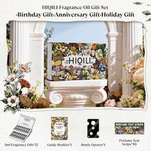 HIQILI 32瓶香氛精油套装，持久留香，5毫升*32瓶，母亲节、父亲节、生日礼物佳选，DIY香氛蜡烛和香囊，自制香皂，净化空气，香薰精油，适用于香薰机、衣物烘干球、酒店卧室、卫生间等场所，方便携带。 - 多樣化香型 - 查看 4