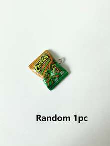 10个/20个迷你逼真薯片袋树脂吊坠，各种流行的DIY饰品制作吊坠，创意美食主题工艺配件，DIY饰品配件，适用于项链、手链、钥匙扣、包包挂饰和Blyth Ob11娃娃装饰 - Pendant 1 - 查看 7