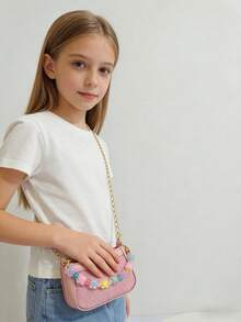 Kids Sequin Crossbody Bag, Girls Small Messenger Bag, Holiday Gift, Fashion Princess Coin Purse, Gold/Silver/Pink/Black Mini Bag - Multicolor - View 13