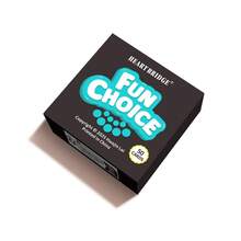 HEART BRIDGE 1套“趣味选择”卡牌游戏，50张卡牌 - 成人派对游戏，你会选择什么？情人节/万圣节/圣诞节礼物，适合朋友聚会和派对聊天 - 入门级桌面游戏 | 50张卡牌 | - 黑色 - 查看 5