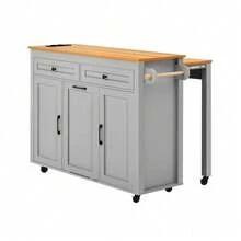 Mobile Storage Islands - Grey + MDF - View 9