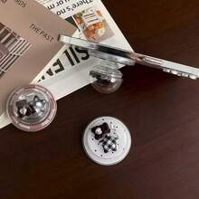 Cute Bear Heart Shaped Phone Grip Stand, Magnetic Air Cushion Phone Holder, Slouchy Convenient Phone Support - Multicolor - View 2